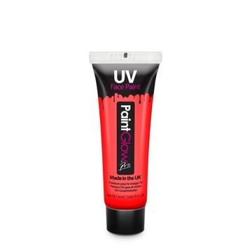 УФ-фарба для обличчя і тіла PaintGlow UV Red