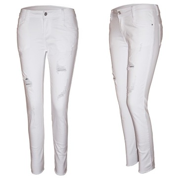 Білі модні штани труби джинси отвір 36 S