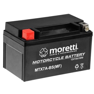 ГЕЛЕВЫЙ АККУМУЛЯТОР MTX7A-BS, YTX7A-BS 7ач MORETTI