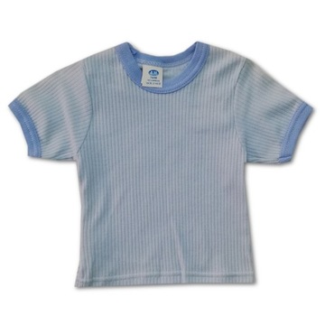 Оптовая продажа-футболка с коротким рукавом синий 68 см