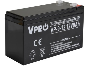 Akumulator żelowy AGM 12V 9Ah UPS ALARM 8-10 lat!