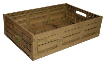 Деревянная пластиковая коробка 600x400x160h