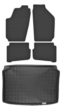 гумові килимки + багажник для: Seat Ibiza III 3D
