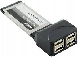 Контролер USB 2.0 4-порту Express Card