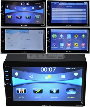 RADIO SAMOCHODOWE BLOW 2DIN MAPA EUROPY POLSKI GPS