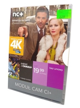 4K Moduł NC+ Cayman CAM CI+ Start HD 74 Kanały 3M