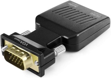 D-SUB VGA конвертер адаптер для HDMI + аудіо аудіо