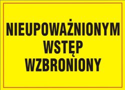 Табличка wywiesz уповноваженого персоналу