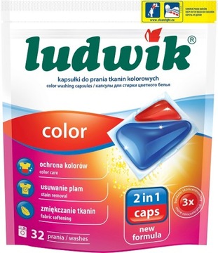 Капсули для прання 2в1 Ludwik COLOR 2 in 1 caps