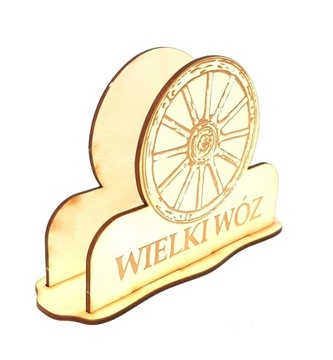 SERWETNIK DREWNIANY LOGO FIRMY GRAWER RESTAURACJA