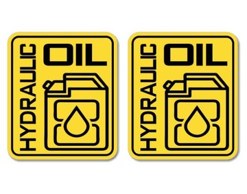 Наклейки гидравлическая жидкость обозначение HYDRAULIC OIL