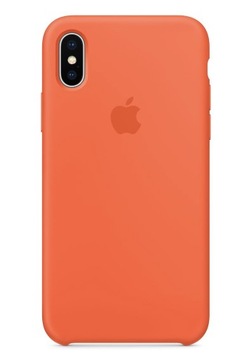 Silikonowe Etui Case APPLE iPhone X Spicy Orange