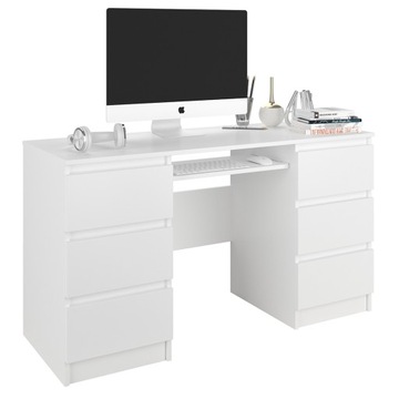 Меблі комп'ютерний стіл 6шт 135см білий N32