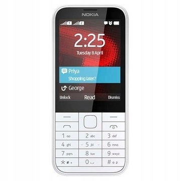 NOKIA 225 WHITE DUAL SIM RU МЕНЮ ПОВНИЙ КОМПЛЕКТ