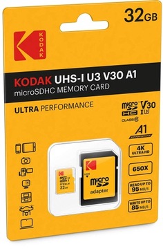 Карта Micro SD Kodak UHS - і U3 32 ГБ