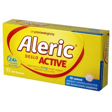 Aleric Deslo Active 2,5 мг аллергия 10 табл насморк