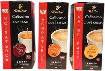 КАВА TCHIBO CAFISSIMO НАБІР CREMA 90 КАПСУЛ ДЕ