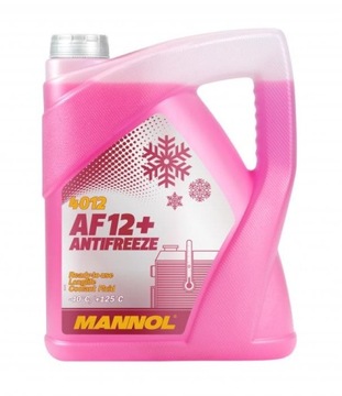 Охлаждающая жидкость Af12 + до -40 розовый Mannol 5L