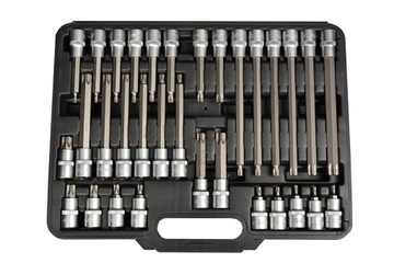 ZESTAW KLUCZY 1/2 NASADKI TRZPIENIOWE TORX FR2056