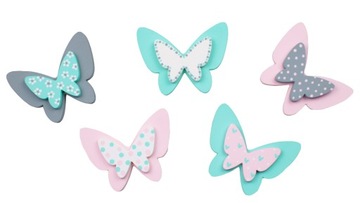 5pcs метелик набір декорів для дитячої кімнати
