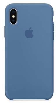 Silikonowe Etui Case APPLE iPhone X Denim Blue