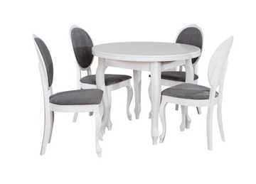 Красивый набор стол Fi 110 + 2x50 / 210 + 4 стула