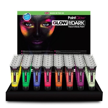 PaintGlow УФ-блиск для обличчя фарби в темряві 8шт