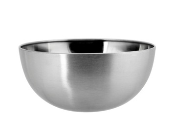 Чаша салатниця нержавіюча Сатин 24 см срібло