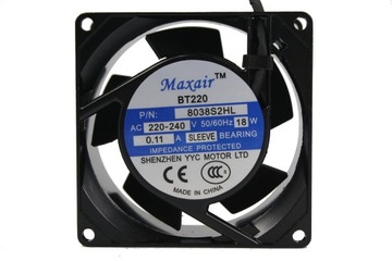 Вентилятор 80X80X38MM 230VAC 18W MAXAIR