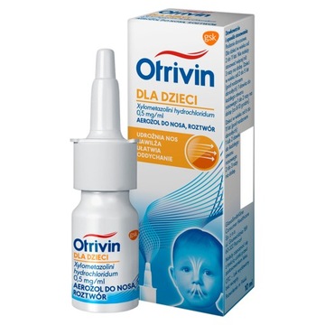 Отривин для детей назальный спрей 0,5 мг / мл 10 мл