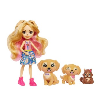 Лялька Enchantimals набір собачки домашні тварини + лялька