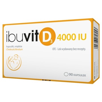 Ibuvit D3 4000 МО 90 капсул вітамін D3 препарат