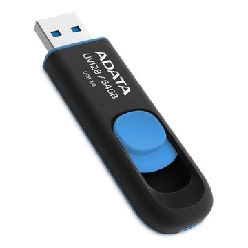ADATA UV128 64GB USB 3.2 Gen1 черный и синий (AU