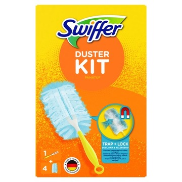 Набір для прибирання пилу Swiffer, 1 ручка, 4 щітки для пилу, набір для прибирання пилу