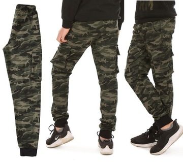 Камуфляжні штани-карго joggers.170 см зелений продукт RU