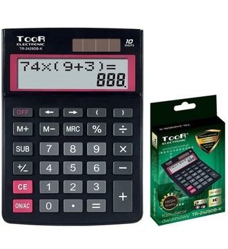 Офисный калькулятор toor двухстрочный 10-POS 120-1903