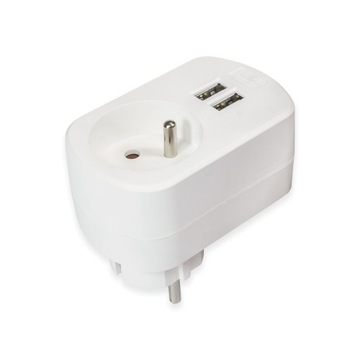 Адаптер Переменного тока Зарядное устройство Разъем 2x USB LEDLUMEN