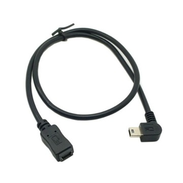 Кабель-удлинитель MiniUSB к Mini USB правый 0,2 м
