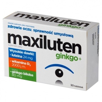 Максилутен гинкго + 30 таблеток