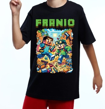 Дитяча Футболка З Принтом Minecraft Блузка Tshirt Персоналізація Подарунок