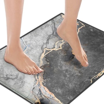 Швидковисихаючий килимок для ванної кімнати 50x80 см нековзний мармуровий килимок