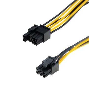 PCI-E GPU кабель 6 Pin до 6 + 2 Pin 8 Pin Riser 50 см
