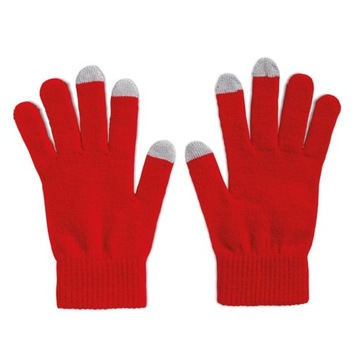 Перчатки для смартфона телефона Зимние мужские женские красные