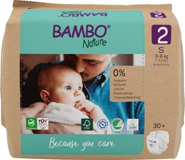 Підгузки Bambo Nature 2 (3-6 кг, 30 шт.)