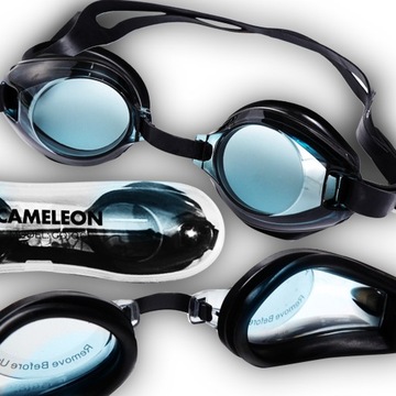 Герметичные очки для плавания, очки для плавания, анти-туман, фильтр + чехол