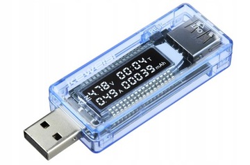 USB ТЕСТЕР ВИМІРЮВАЧ НАПРУГИ СТРУМУ ЄМНІСТЬ БАТАРЕЇ ВОЛЬТМЕТР АМПЕРМЕТР
