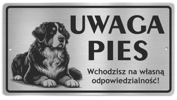 Табличка Примітка собака-Бернський зенненхунд-нержавіюча сталь