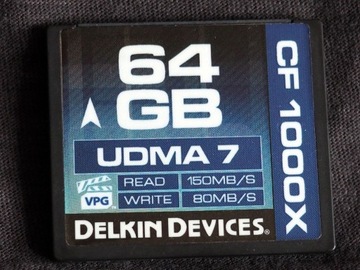 Карта памяти Delkin Devices Compact Flash 64GB.