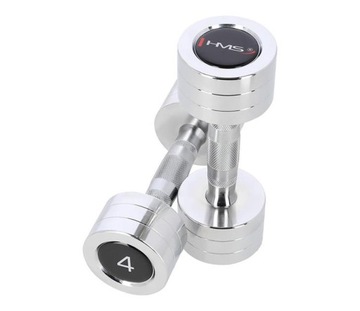 Гантели хромированные 2 шт. HMS CHD04 2 x 4 кг