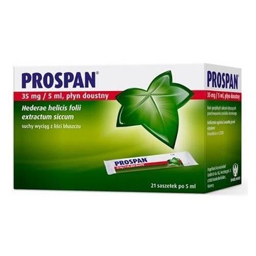 Prospan 35mg / 5ml, пероральна рідина, 21 пакетик